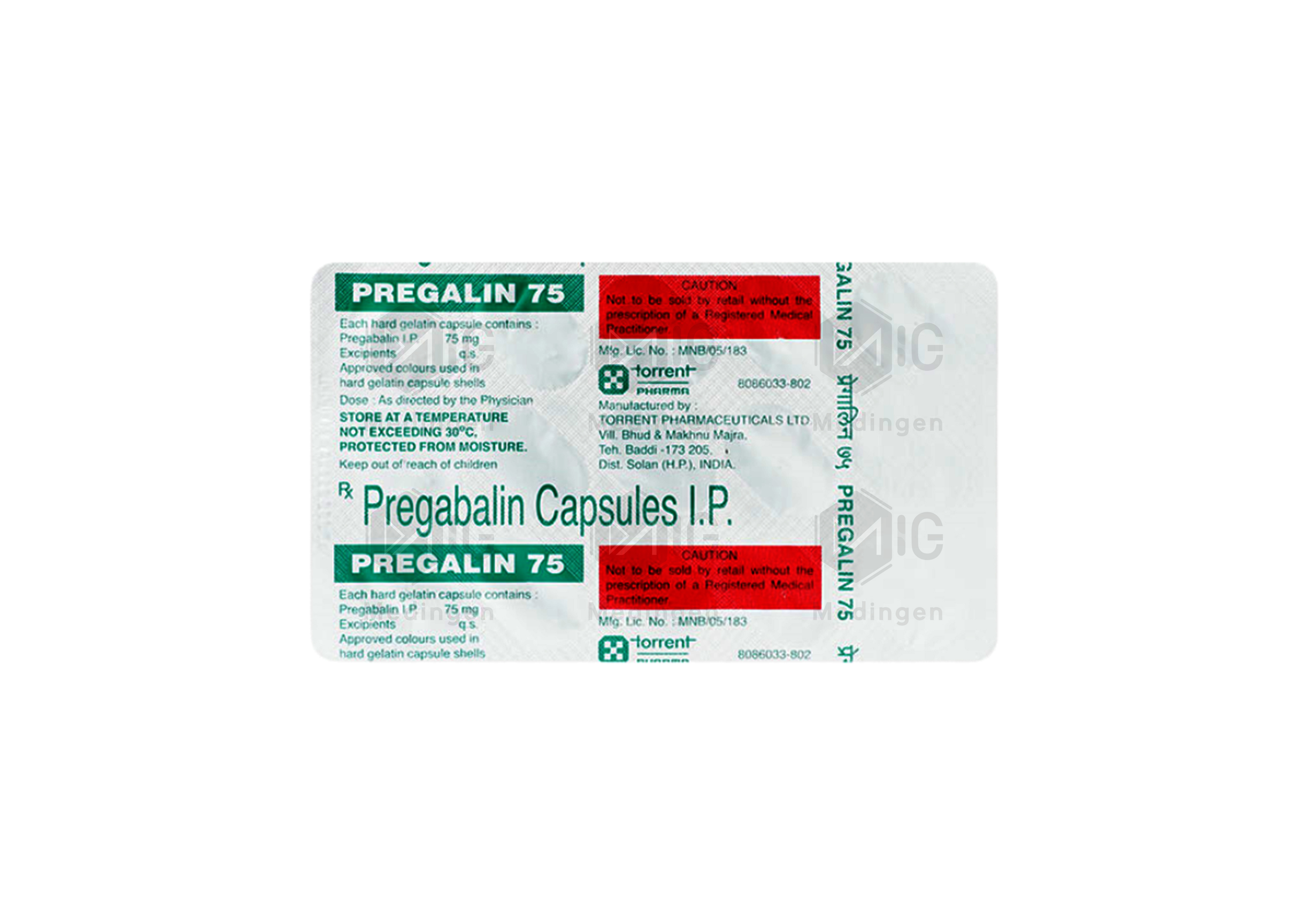PREGALIN 75MG